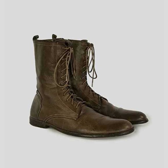 Alexander McQueen Brown Leather Boots main image 5